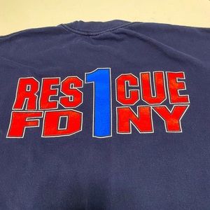 Men’s size xl extra large Vintage Rescue FDNY tee tshirt